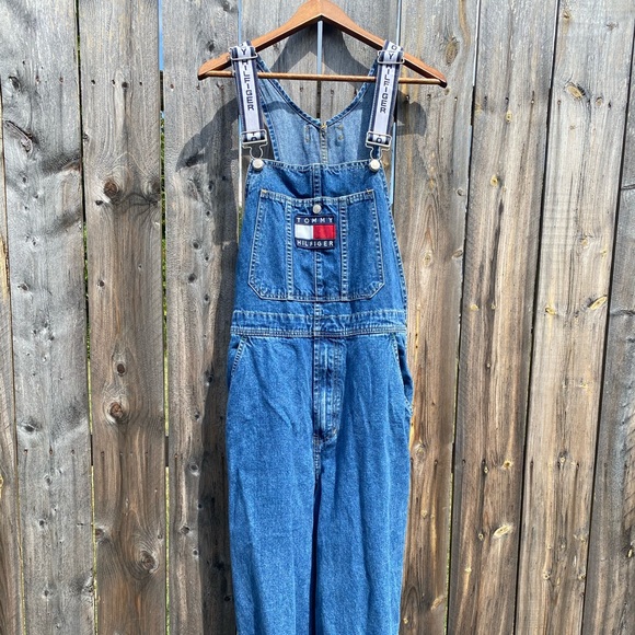 Vintage Tommy Hilfiger overalls 90s medium - Picture 2 of 11